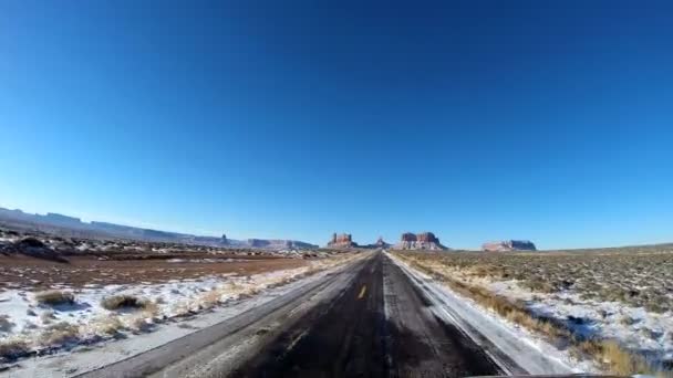 Road trip through scenic landscape — Stock Video