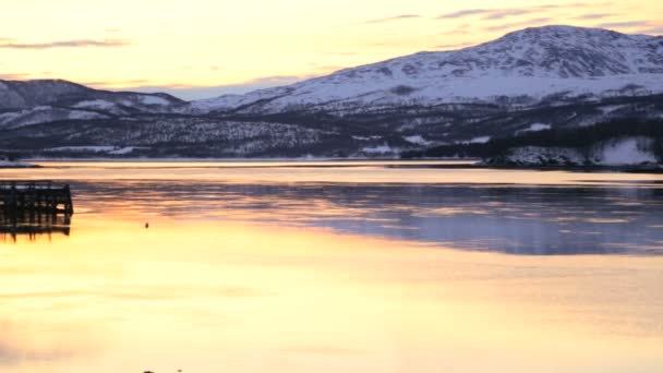 Schilderachtige winterlandschap — Stockvideo