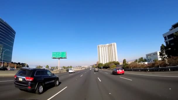 Road trip on freeway — Stock Video