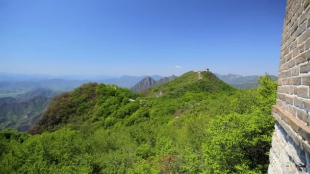 Őrtorony a kínai nagy fal — Stock videók