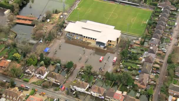 Environmental damage by floodwater — Stock Video