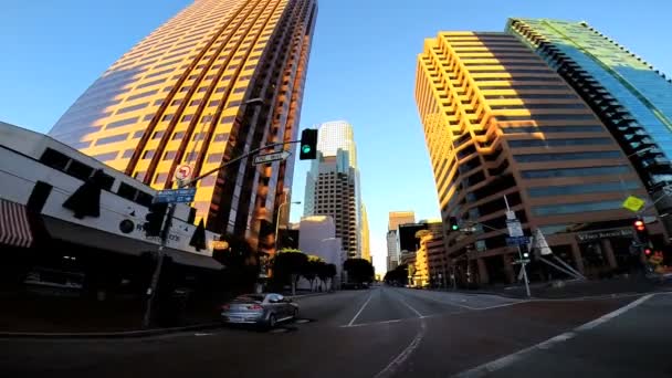 City driving in Los Angeles — Stock Video