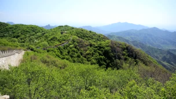 Torre di Guardia Grande Muraglia Cinese — Video Stock