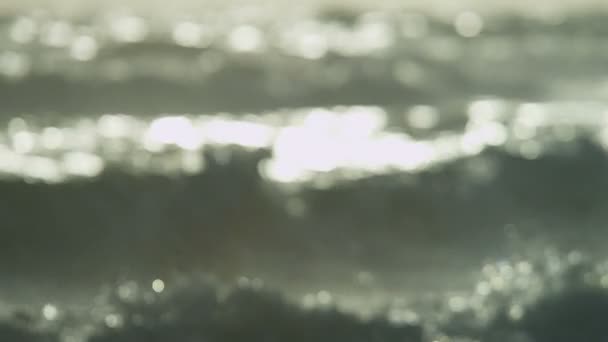 Océano olas lavándose en la orilla — Vídeos de Stock