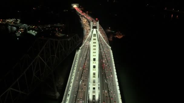 Nuevo tráfico de Oakland Bay Bridge — Vídeo de stock