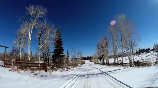 Reis door schilderachtige landschap — Stockvideo