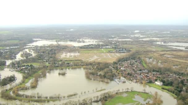 Environments damaged by floodwater — Stock Video