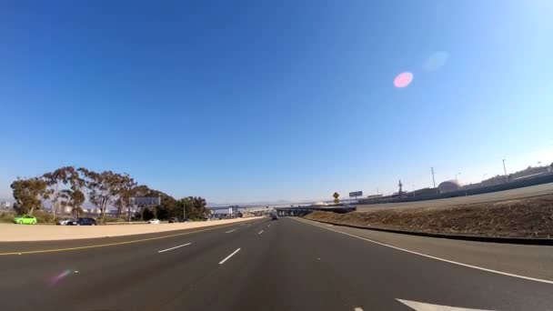 Road trip Conduite sur autoroute — Video