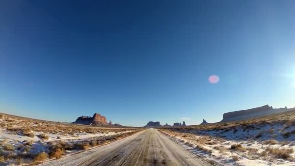 Road trip through scenic landscape — Stock Video