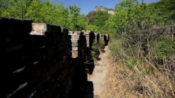 Die große Mauer des Porzellans — Stockvideo