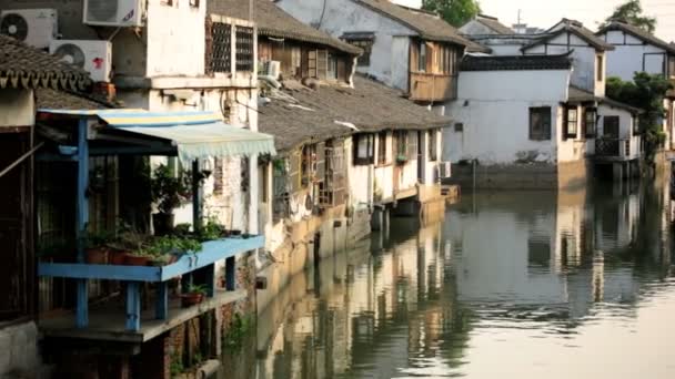 Zhujiajiao antik vatten stad — Stockvideo