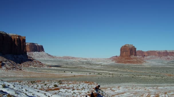 Monument Valley Colorado Plateau Navajo Tribal Park desert Buttes — Stock Video