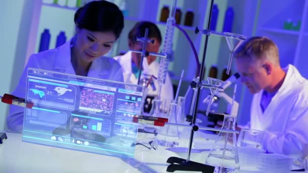 Медична наука дослідження технології — стокове відео