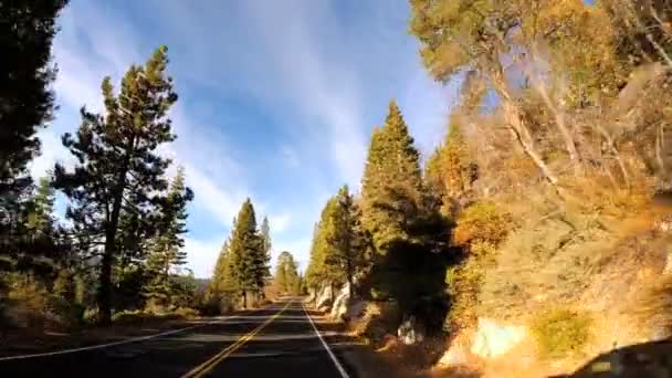 Driving through Sonora mountain Pass — Stock Video