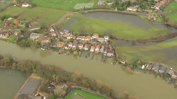 Environmental damage by floodwater — Stock Video