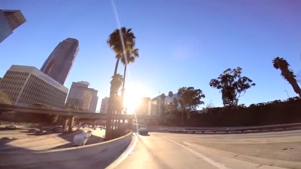 Driving through the city streets — Stock Video