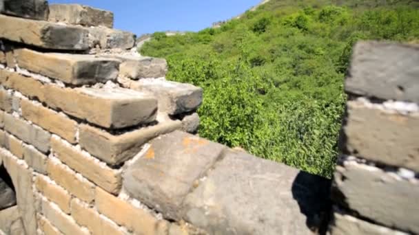 中国の万里の長城は — ストック動画