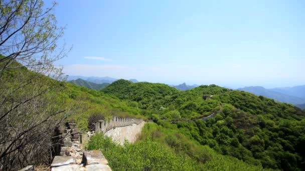 Watchtower kinesiska muren — Stockvideo