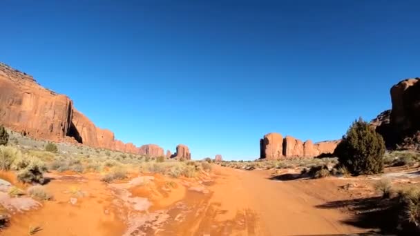 Долина монументів плато Колорадо — стокове відео
