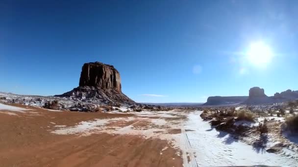 Reis door schilderachtige landschap — Stockvideo