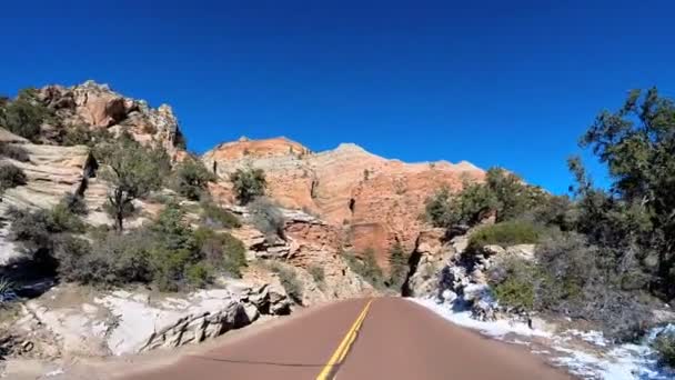 Road trip through scenic landscape — Stock Video
