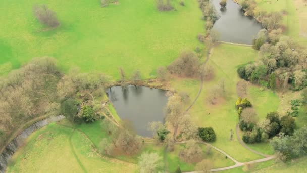 Riverside πλημμύρες, Surrey, Αγγλία — Αρχείο Βίντεο