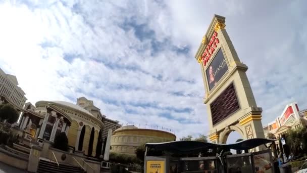 Carretera en el centro de Las Vegas — Vídeos de Stock