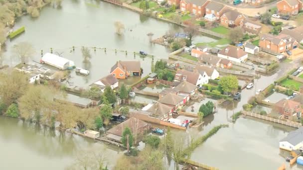 Екологічні пошкодження затопленими водами — стокове відео