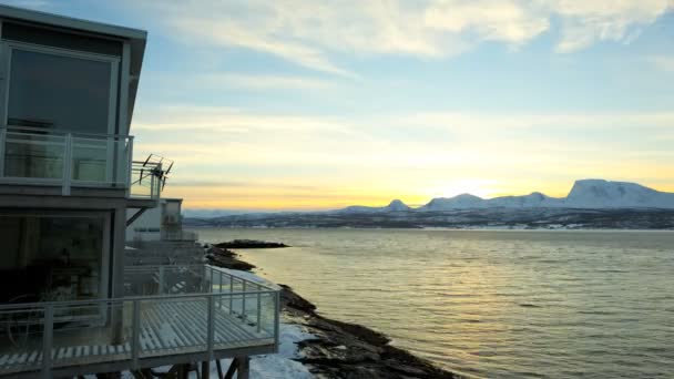 Resort de Noruega Escandinavia — Vídeo de stock