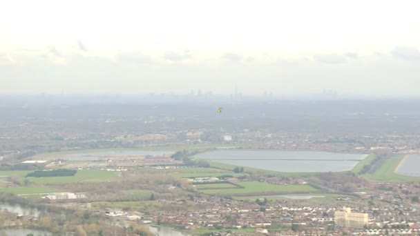 헬기 공 수, 남서 영국 — 비디오