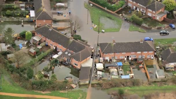 Entornos dañados por las inundaciones — Vídeo de stock