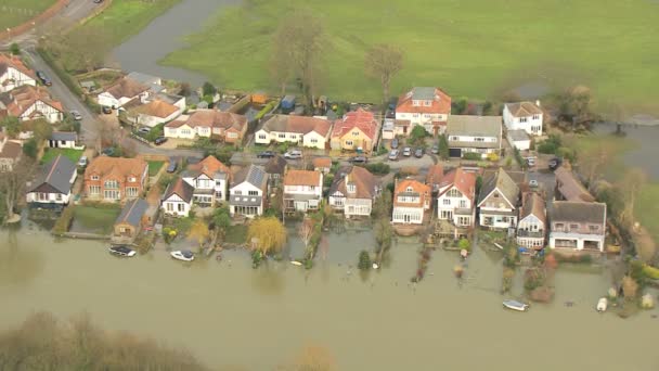 Umweltschäden durch Hochwasser — Stockvideo