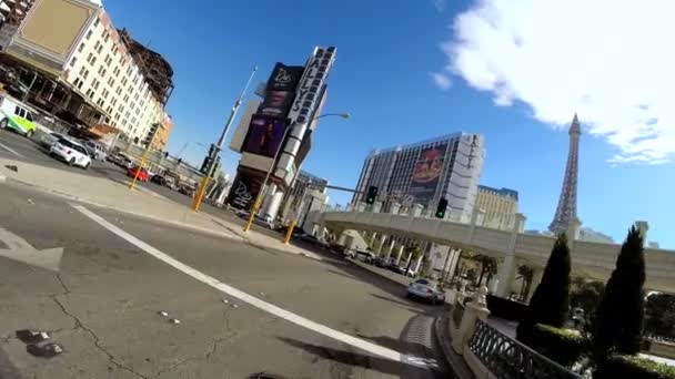 Guidare centro di Las Vegas City — Video Stock