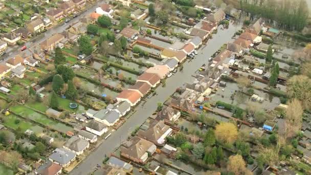 Umweltschäden durch Hochwasser — Stockvideo