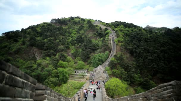 Вартова башта Велика Китайська стіна — стокове відео