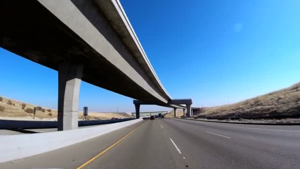 Водіння Підвищені шосе San Francisco — стокове відео