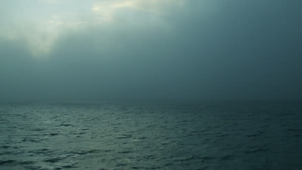 Fenómeno meteorológico de la niebla San Francisco Bay, California, EE.UU. — Vídeo de stock