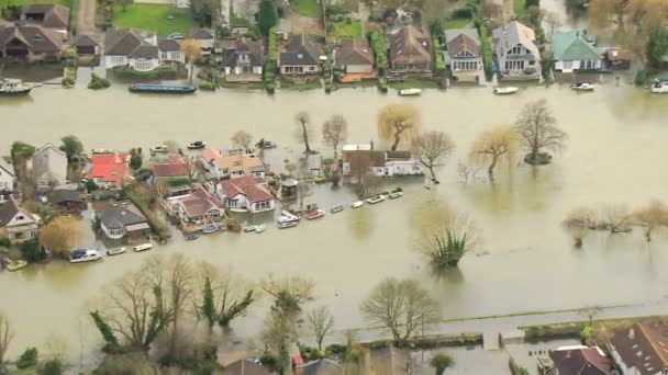 Schade aan het milieu door hoge water — Stockvideo