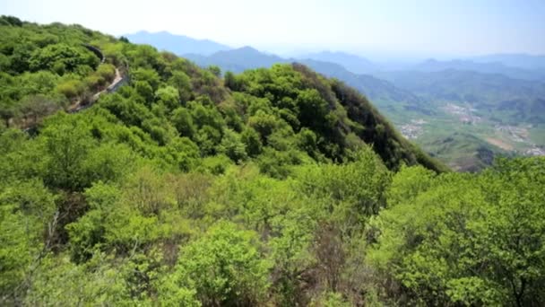 Torre di Guardia Grande Muraglia Cinese — Video Stock