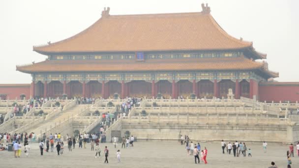 Cidade Proibida Praça Tiananmen — Vídeo de Stock