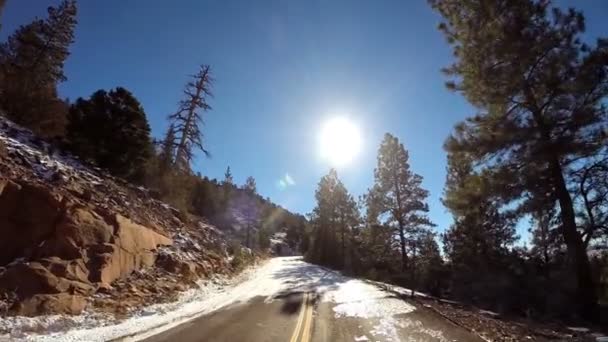 Jízda přes národní Park Zion — Stock video