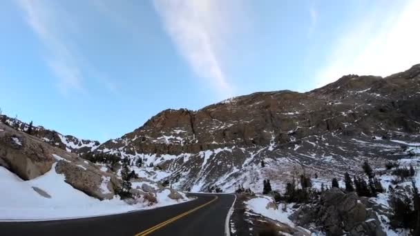 Driving through Sonora mountain Pass — Stock Video