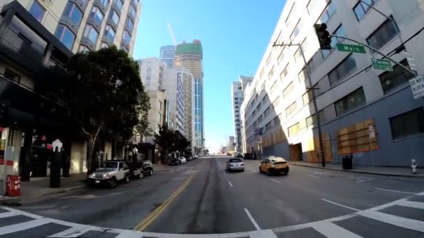 Driving traffic San Francisco — Stock Video