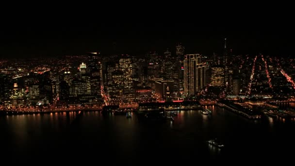 Blick auf den Hafen von San Francisco — Stockvideo