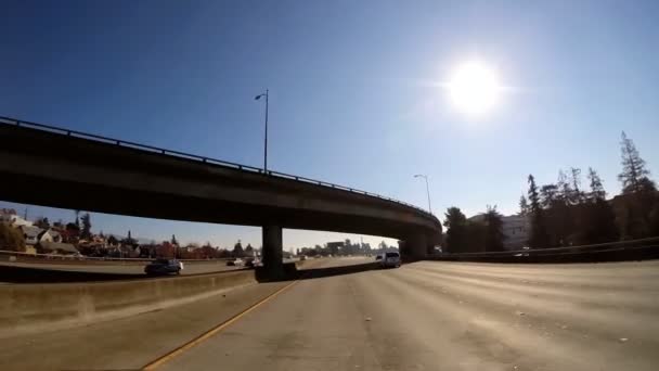 Viaje por carretera suburbano San Francisco — Vídeos de Stock