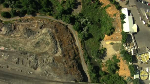 Luchtfoto Idaho Usa town weg verkeer huisbouw stad — Stockvideo