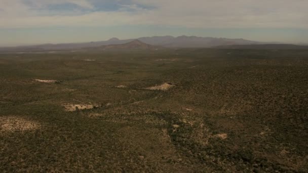 空中のバハ ・ カリフォルニア砂漠の荒野 — ストック動画