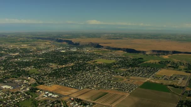 Twin Falls Idaho Stadt Canyon — Stockvideo