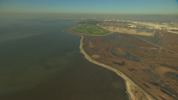 San francisco kust baai zwavel creek — Stockvideo