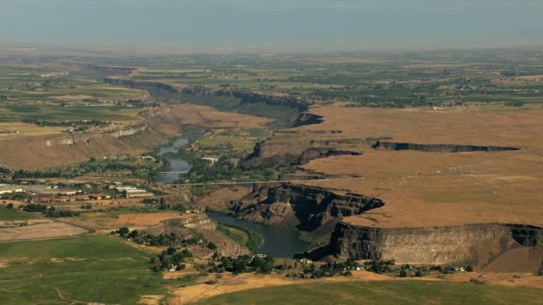 Idaho Twin Falls miasto Canyon — Wideo stockowe